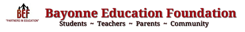 Bayonne Education Foundation Logo - Students, Teachers, Parents, Community. Partners in Education.